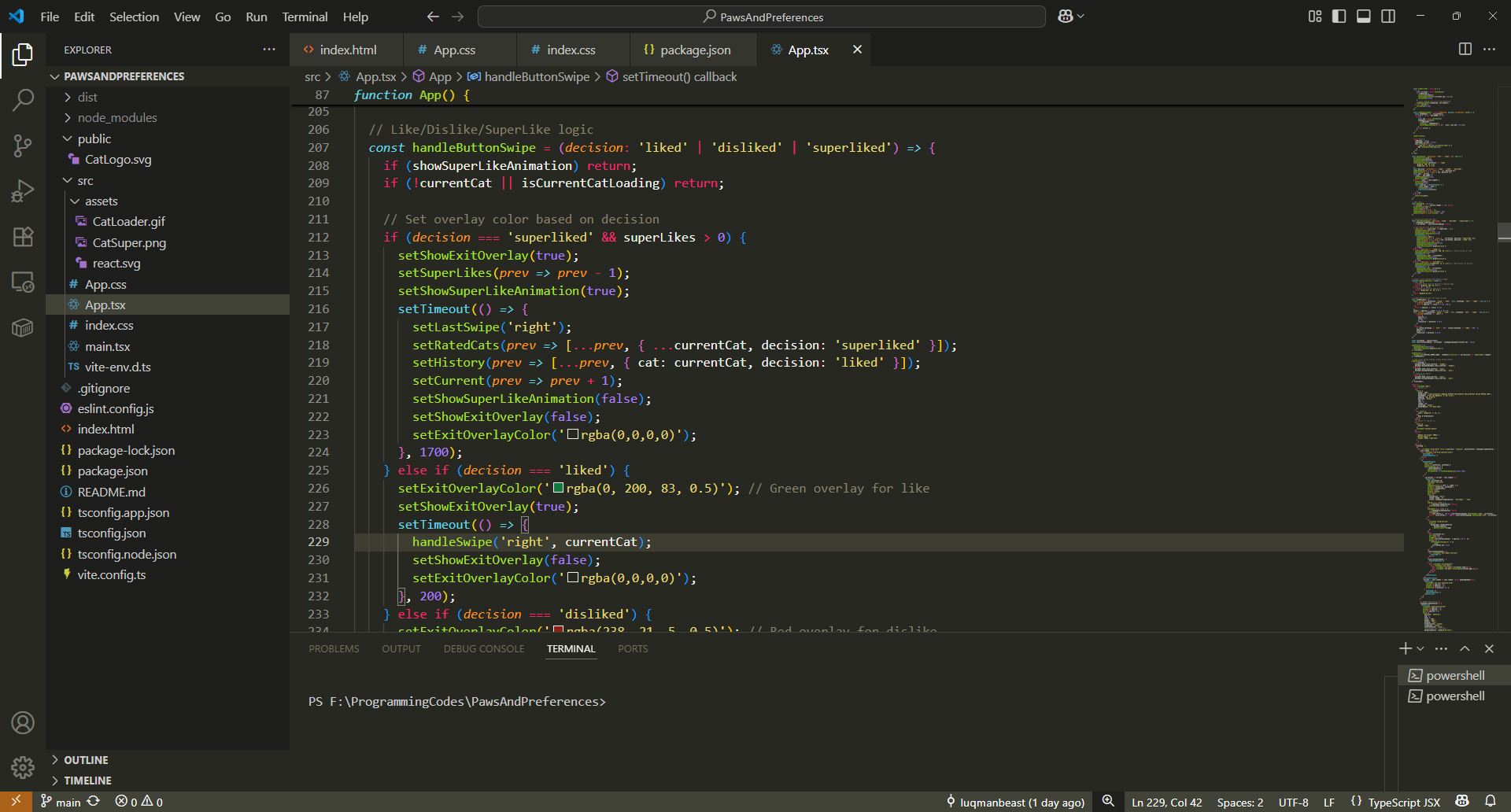 PawsAndPreferences Project Preview 3