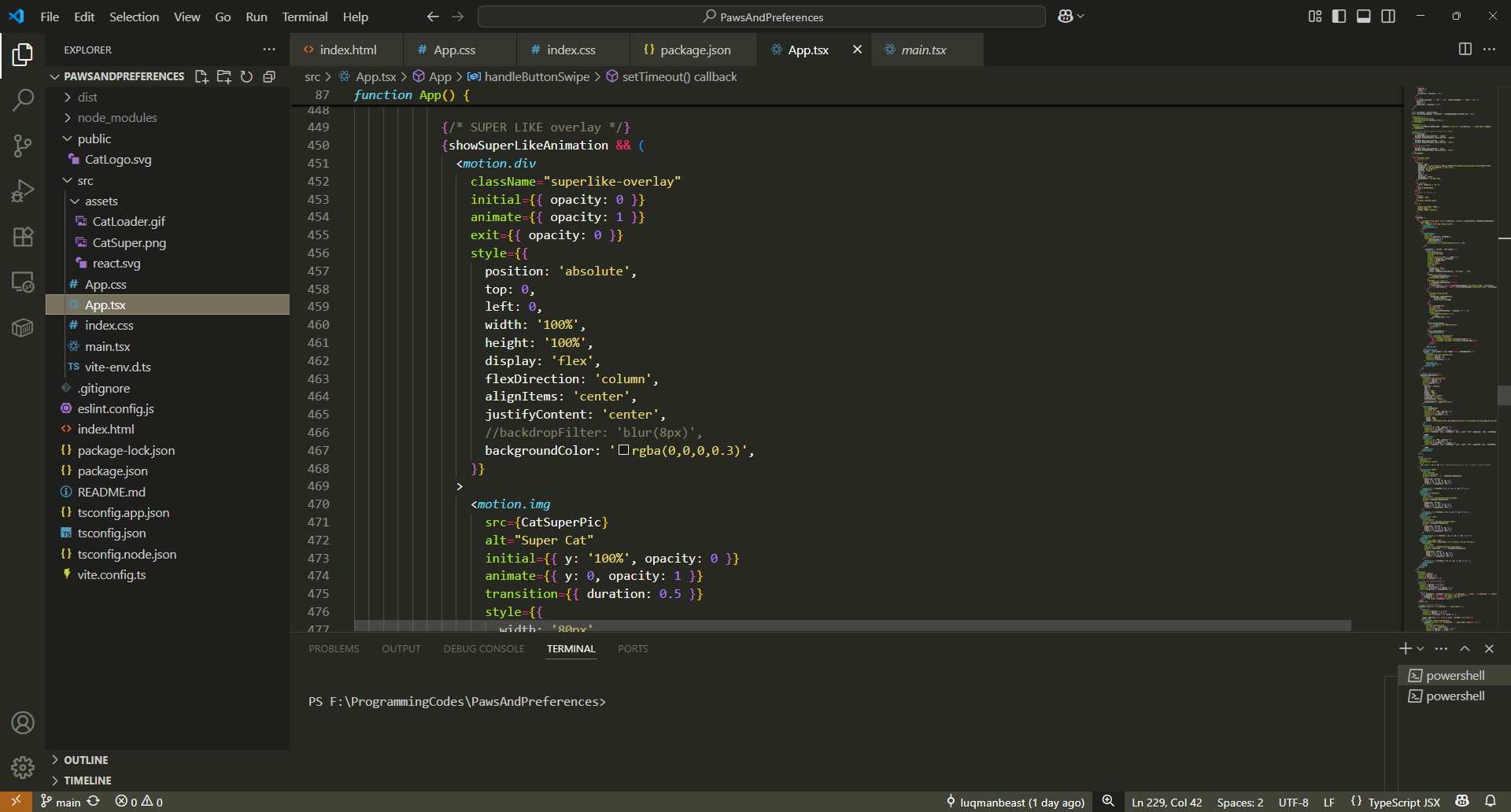 PawsAndPreferences Project Preview 3